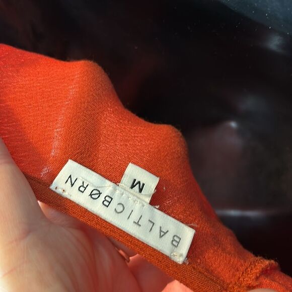 Baltic born Jennifer deep V maxi dress in rust medium wedding guest party - Picture 8 of 8